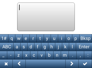 Keyboard example in LittlevGL