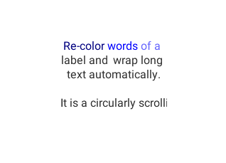 Label example in LittlevGL