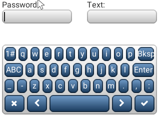 Form with password field in LittlevGL